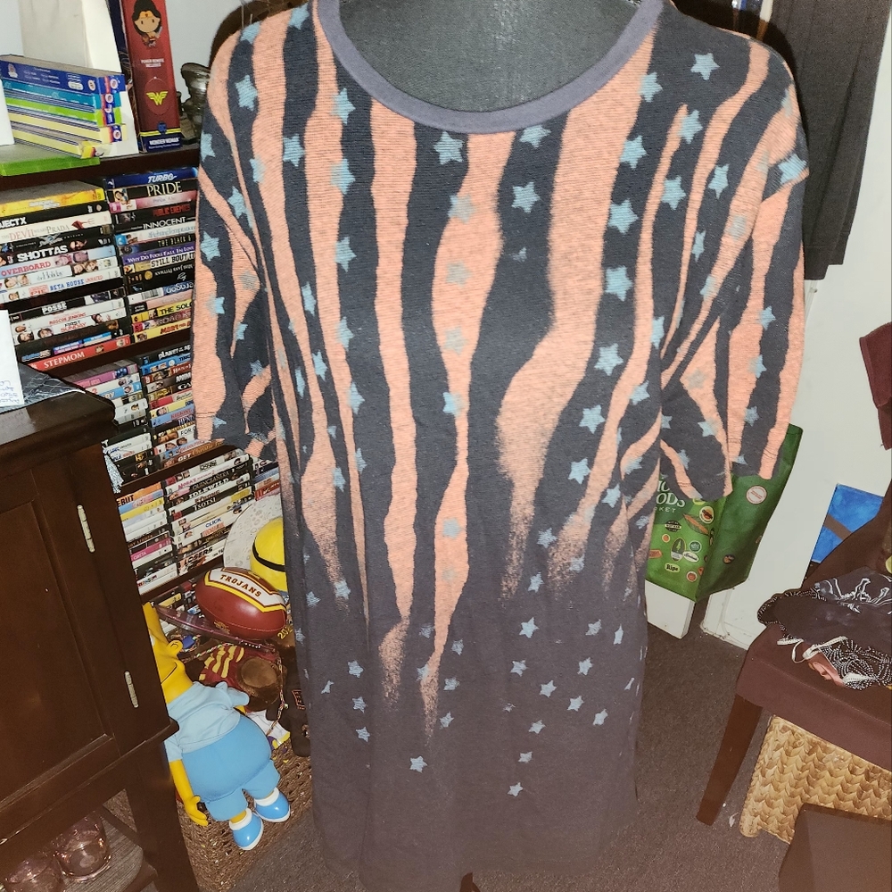 Mens ALL SAINTS Starry Striped KNIIT T-Shirt